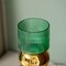 Set of 2 Decorative Green Tall Glass Vase - Modern Minimalist Decor for Parties, and Special Events - Perfect Centerpiece for Coffee Tables, Living Rooms, Dining Tables, Offices, and Farmhouse Decor